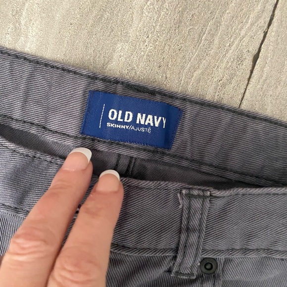 Old Navy Boys Jeans Size 14 Gray Grey Skinny Casual Pants Jeans - Picture 2 of 4